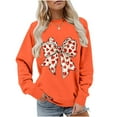 thumbnail image 2 of HAiming Valentines Day Sweatshirts for Women Long Sleeve Cute Bow Print Tops Casual T-Shirts Trendy Tee, 2 of 8