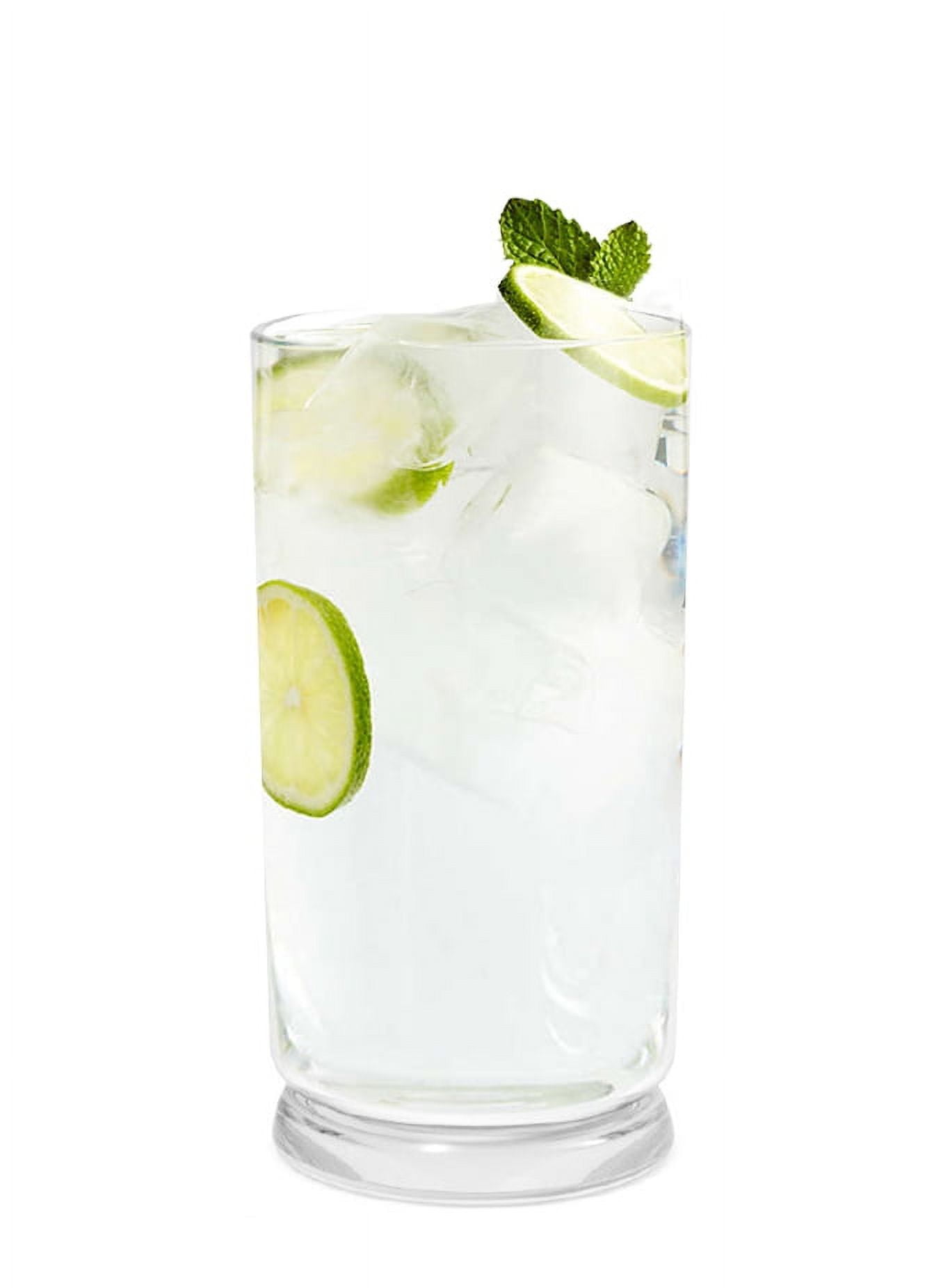 (2 pack) Better Homes & Gardens Emerson Clear Glass Tumbler Drinking Glasses, 16 oz, 8 Pack