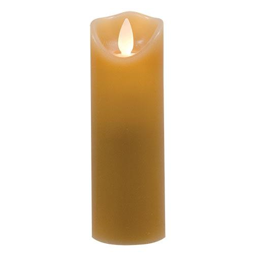 Slender Tan Flicker Candle, 6"