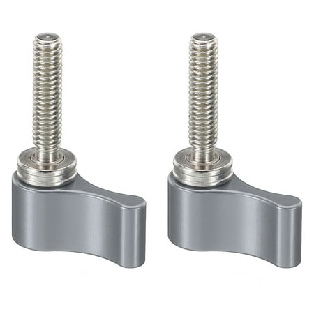

Uxcell M4 17mm Camera Rotating Knob Aluminum Adjustable Thumb Lever Screw Grey 2 Pack