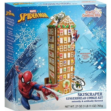 Crafty Cooking Kits Marvel Spiderman Holiday Skyscraper, Gingerbread, 26.5 Ounce