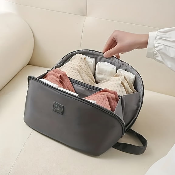 Minimalist Travel Clothes Zipper Bag, Lightweight Underwear Organizer, Dustproof Storage Bag