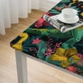 thumbnail image 4 of nygtbtfer Square Tablecloth with Elastic Edge,Animal Paw Print uflage Fitted Table Cloth Wipeable Square Table Cover for Dining Kitchen Party Indoor Outdoor Patio Table white, 4 of 7