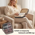 thumbnail image 3 of Xoenoiee Cross American Flag Print Bible Cover for Women Men, Quilted Carrying Book Case Church Bag Bible Accessories with Handle and Zippered Pocket for Scriptures, 3 of 7