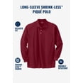 thumbnail image 4 of KingSize Men's Big & Tall Long-Sleeve Shrink-Less Cotton Polo Shirt, 4 of 6