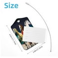thumbnail image 4 of PhooArto 2 Pcs Luggage Tags, Running Horses Oil Painting Privacy Cover ID Label with Stainless Steel Loop and Address Card for Travel Bag Suitcase, 4 of 6