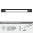 thumbnail image 4 of Amerock Medora 12 inch (305mm) Center-to-Center Rectangle Matte Black Appliance  Pull Backplate, 4 of 6