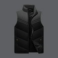 thumbnail image 2 of Mens Jacket Sevevn Men's Puffer Vest Casual Stand Collar Quilted Waistcoat Outdoor Padded Ski Vest, 2 of 3