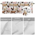 thumbnail image 5 of Curtain Valance for Windows, Farmhouse Sheep Pig Chicken Cow Kitchen Valances Rod Pocket Short Curtains, Farm Animal Letter Back Window Valance for Bedroom Bathroom Living room 60x14in, 5 of 9