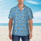 thumbnail image 2 of Balery Dolphin Lovers Camisas hawaianas de manga corta para hombre, camisas playeras de corte holgado, camisas de vacaciones con botones,Medium, 2 of 7
