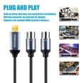 thumbnail image 3 of HOSONGIN Cable MIDI a USB Adaptador de interfaz USB a MIDI de 6 pies de 6 pies que se conecta con el tambor sintetizador de teclado para editar grabaciones, 3 of 5