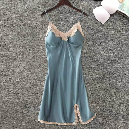 

YSEINBH Comfy Nightgown Women s Pajama Dresses Lightweight Soft Bathrobes Loose Sleepwear Sleeveless Nightshirt
