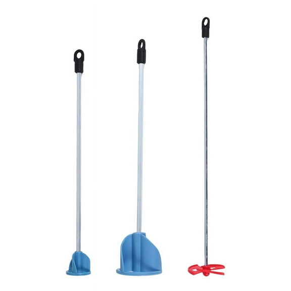 of 3 Paint, Epoxy Resin, Mud&Ceramic Glaze Mixer Paddle Blades-Power Drill Stirring Attachment-Mixer Mixing Paddles