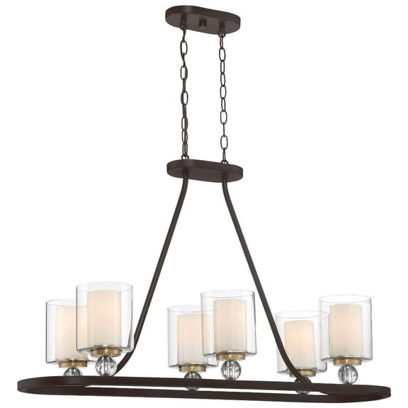 Minka Lavery - Studio 5 - 6 Light Island in Transitional Style - 23.5 inches