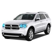 Flashtech Blue Angel Eye LED Headlight Halo kit for 2011-2013 Dodge Durango Headlights