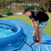 Funsicle QuickSet Above Ground Swimming Pool – with Inflatable Top Ring, 10' x 30, For Kids & Adults, Round, Blue