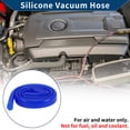 thumbnail image 2 of Manguera de vacío de silicona Unique Bargains, línea de vacío automotriz, alta temperatura, 5.5Ft, 11/16" 18mm ID, 2.5mm de grosor, 1 pieza azul, presión máxima de 130PSI, 2 of 6