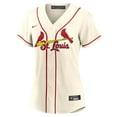 thumbnail image 2 of Women's Nike Cream St. Louis Cardinals Alternate Replica Team Jersey, 2 of 3
