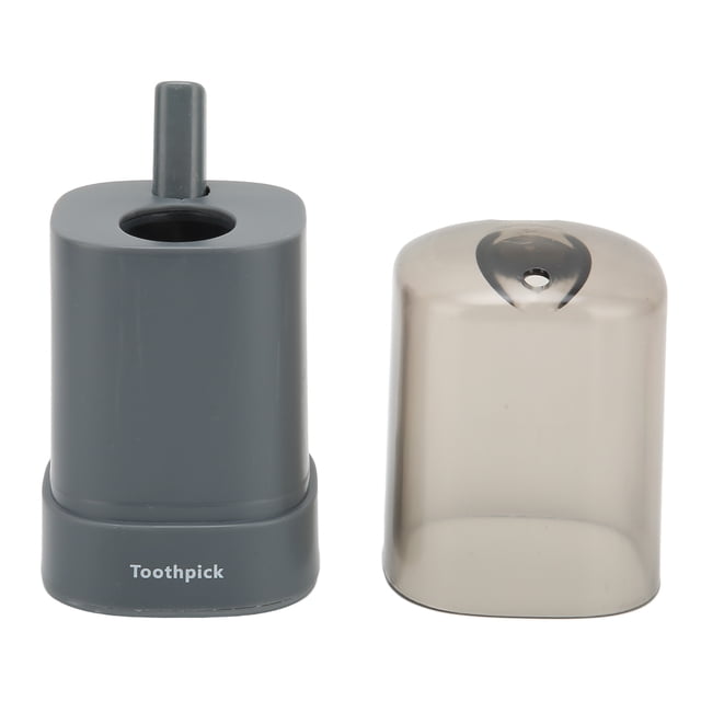Dispensador automático de palillos de dientes con soporte para espesar para cocina, restaurante, color negro
