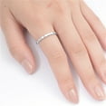 thumbnail image 4 of Women's Bumped Wave Eternity Ring .925 Sterling Silver Band Jewelry Female Male Unisex Size 10, 4 of 4