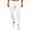 White, variant on TBWNWG Men's Casual Jogger Pants Elastic Waistband Solid Color Comfortable Running Sweatpants Lightweight Breathable Tapered Fit,Sizes 2XL