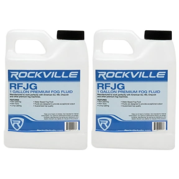 2) Rockville RFJG Gallons Fog/Smoke Juice Fluid For Chauvet/American DJ Machines
