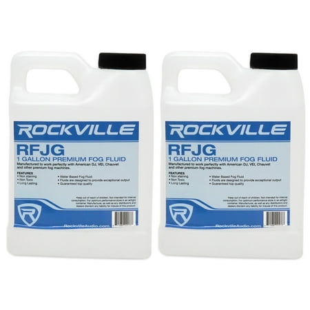 2) Rockville RFJG Gallons Fog/Smoke Juice Fluid For Chauvet/American DJ Machines