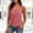 Red, variant on Women Plaid Tank Top Summer Business Casual Sleeveless Button Down Shirts Slim Fit Gingham Tops Red