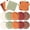 Dusty Green Orange, variant on 60Pcs Carnival Plates and Napkins-Circus Theme Party Decorations Red Blue Yellow Tableware for Birthday, Baby Shower