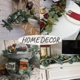 thumbnail image 3 of Scidweet 2Pcs Fake Greenery Eucalyptus Garlands, 6.56FT Faux Silver Dollar Leaves Boxwood with Eucalyptus Leaves Artificial Greenery Vines for Baby Shower Wedding Party Table Runner Room Home Mantle, 3 of 6