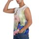 thumbnail image 3 of Balery Butterfly And Flowers Camisetas sin mangas para hombre, absorbe la humedad y protege contra el mal olor.-XX-Large, 3 of 7