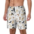 thumbnail image 2 of Fotbe I Love Dogs Men’s Swim Trunks Quick Dry Swim Shorts Board Shorts with Mesh Lining-X-Large, 2 of 9