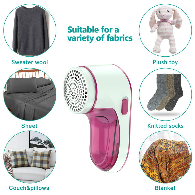 Portable Fabric Brush, Double Sided Dual Protection for Your Clothes,  Quickly Effectively Removes Fluff, Lint, and Bobbles