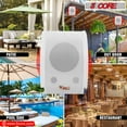 thumbnail image 5 of 5Core Outdoor Speakers Stereo In Wall 100W Peak Passive Home Audio System, 5 of 12