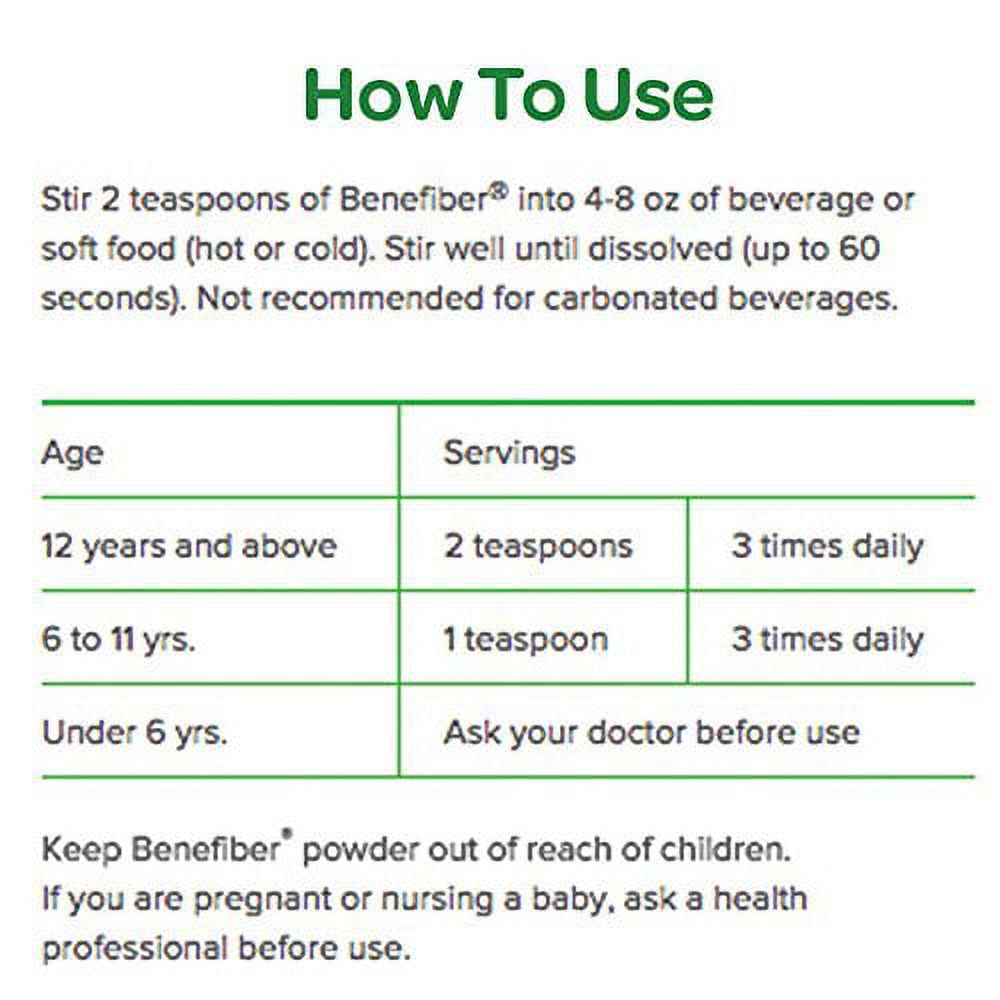Benefiber: The Clear Choice Powder Fiber Supplement, 16.70 oz
