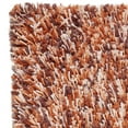 thumbnail image 2 of SAFAVIEH Rio Kynaston Solid Polyester Shag Area Rug, Rust/Ivory, 3' x 5', 2 of 4