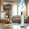 thumbnail image 2 of 7.8L Smart Humidifier Large Room, 2.1Gal humidifier for bedroom with Timer, 360°Nozzle, Top Fill Whole House Cool Mist Quiet Humidifiers for Plants Baby Kids Adults Office (White), 2 of 6