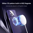 thumbnail image 5 of for iPhone 15 Pro Max Case Magnetic Case with Invisible Kickstand Camera Cover [Military Drop Protection] [MagSafe Compatible] Slim Translucent Shockproof Phone Case (Dark Purple), 5 of 12