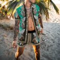 thumbnail image 2 of Conjunto Camisa Casual Para Hombre Conjunto Playa Hawaiana A, 2 of 4