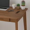 thumbnail image 6 of MONSLIPA Industrial Modern Wooden Desk with Storage Drawers, Office Computer Desk and Home Office Desk with Sturdy Wood Legs, 40" Long (Walnut), 6 of 6