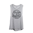 thumbnail image 1 of We Love Because He First Loved Us Women's Fashion Sleeveless Muscle Tank Top Tee Sport Grey Small, 1 of 4