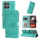 thumbnail image 3 of Funda tipo cartera GANGXUN para Motorola Moto G15 , diseño girasol, cuero PU, soporte, cierre magnético, tarjetero, 3 of 5