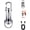Silver, variant on Orvyla Mini Keychain Flashlight, 1200 Lumens EDC Mini Keychains Flashlight, Portable Rechargeable Bright Keychain Flashlight, Rechargeable 7 Lights Modes, for Camping Outdoor (Silver)