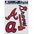 thumbnail image 1 of Wincraft 9416606922 MLB Atlanta Braves Decal Multi Use Fan - Pack of 3, 1 of 2