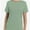 Light Green, variant on Womens Short Sleeve Basic Shirts Crewneck Tees Loose Fit Fashion Tops Casual Summer Clothes