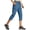 Blue, variant on MASKERT Women's Capri Pants-Lightweight Quick Dry Cargo Hiking Capris Travel Casual Cropped Pants Zipper Pockets Black(Size XS-XXXL)