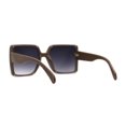 thumbnail image 4 of SA106 Classy 90s Designer Butterfly Metal Stud Plastic Chic Sunglasses Tan Smoke, 4 of 4