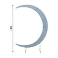 thumbnail image 3 of Efavormart Dusty Blue Spandex Crescent Moon Chiara Backdrop Stand Cover, Custom Fitted Wedding Arch Cover - 7.5ft, 3 of 6