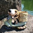 thumbnail image 4 of Statues for Home Decor Sculptures Statue with The Motorcycle Dog Flower Pot Creative Animal Flower Garden Ornament Decoration Resin Planter Pot, 4 of 4
