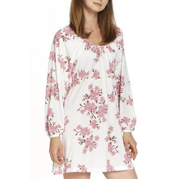 P.Jamas Knit Cherry Blossoms Gown 327427